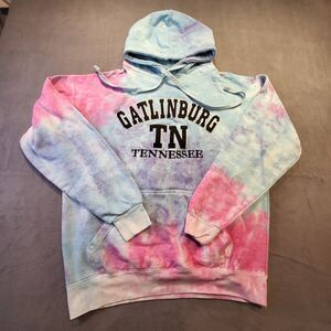 Gatlinburg Tennessee Hoodie Mens L Tye Dye Pullover Sweatshirt